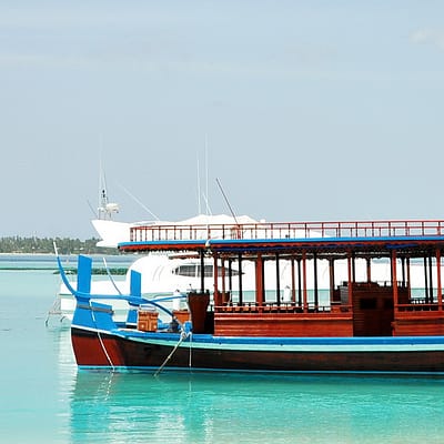 Traditionelles maledivisches Boot, Dhoni, CC0 Creative Commons